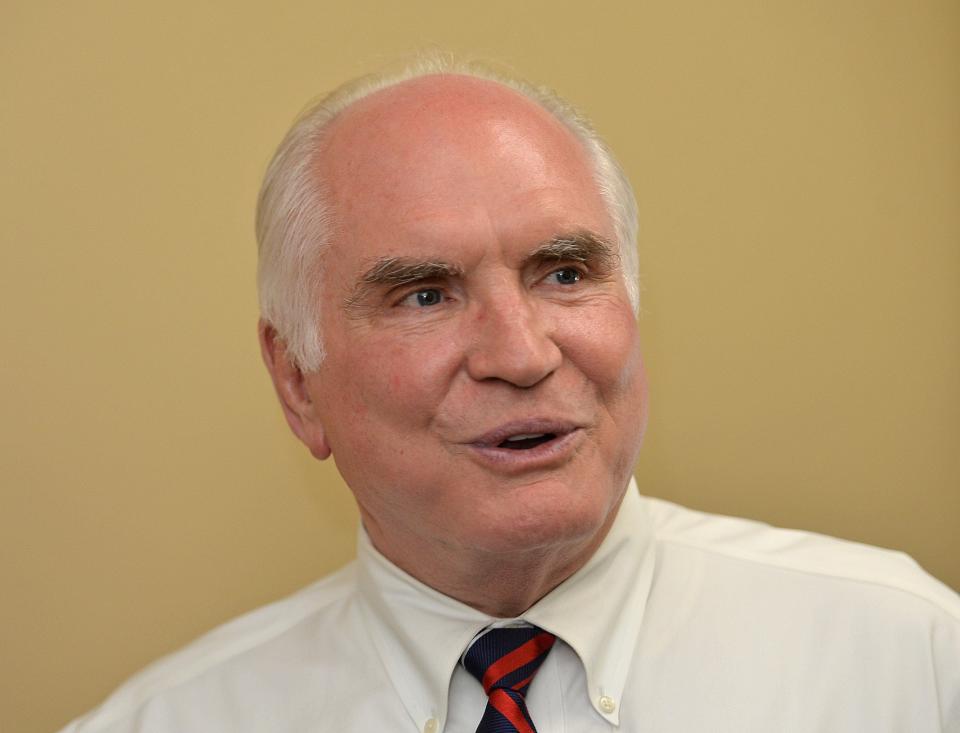 U.S. Rep. Mike Kelly is shown at the Erie City Mission in Erie on May 28, 2019. At the downtown Erie facility, Kelly, of Butler, R-16th Dist., toured a $3.4 million renovation project, which was completed in the fall of 2018.