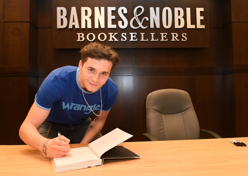 Photographer Brooklyn Beckham at his book signing for his new book 