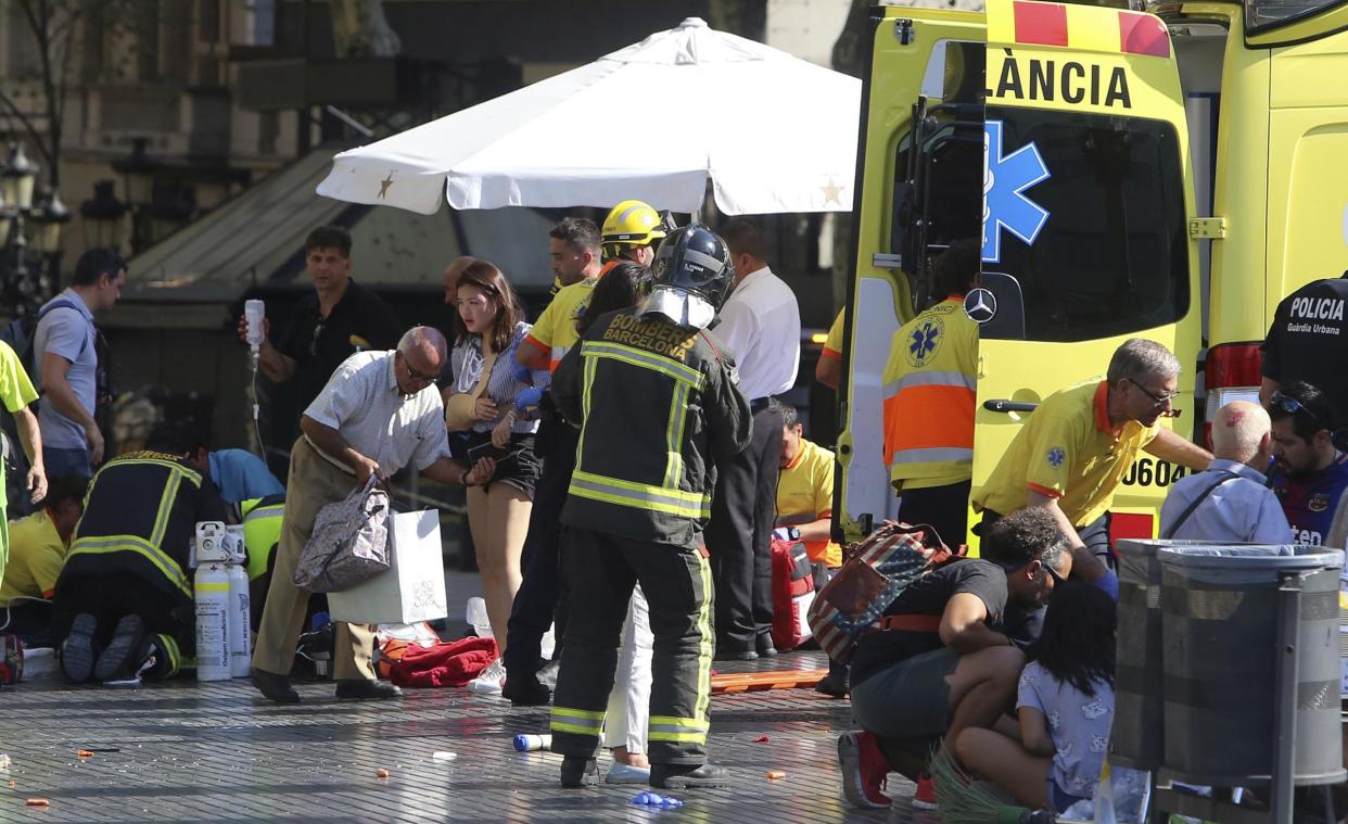 Terror attack: A van mowed down pedestrians in Barcelona: AP