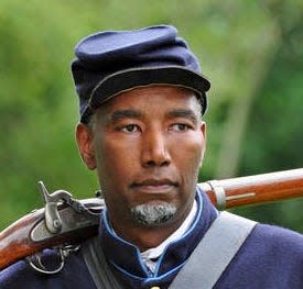 Bertram Floyd will present African-American Civil War, From Auction Block to Glory 1779-1870, at the Schoolhouse at the Wayne County Historical Society on Tuesday.