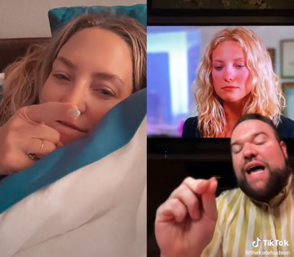 Kate Hudson confirms fan’s theory about her hair in How to Lose a Guy in 10 Days (TikTok / Kate Hudson / Raven Stone)
