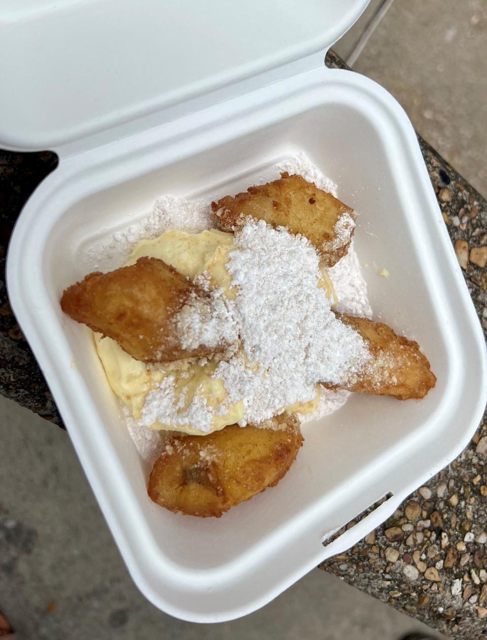 The Southern Spoon food truck's take on banana pudding at the downtown Nashville Street Eats on Aug. 10, 2023