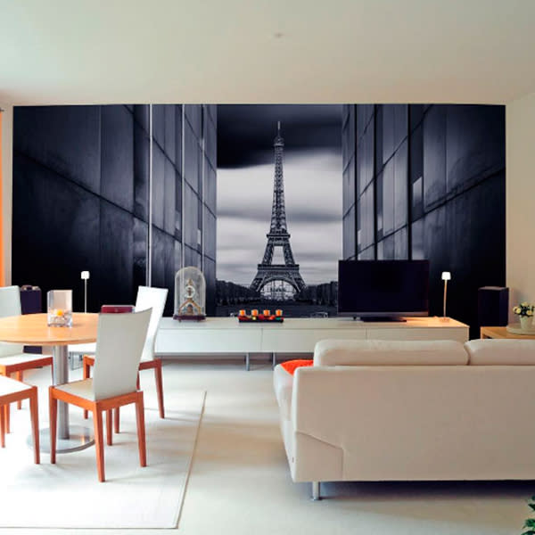 <p>Puedes tener vistas increíbles desde la comodidad de tu hogar, llevando paisajes de todo el mundo a tus paredes. Una opción es el modelo Eiffel Tower Black and White, de la firma <em><a rel="nofollow noopener" href="https://www.limitlesswalls.com/eiffel-tower-black-and-white-wall-mural.html" target="_blank" data-ylk="slk:Limitless Walls;elm:context_link;itc:0;sec:content-canvas" class="link ">Limitless Walls</a></em>. Está disponible en el sitio web de la empresa, especificando las medidas de tu espacio. – <em>Foto: <a rel="nofollow noopener" href="https://www.limitlesswalls.com/eiffel-tower-black-and-white-wall-mural.html" target="_blank" data-ylk="slk:limitlesswalls.com;elm:context_link;itc:0;sec:content-canvas" class="link ">limitlesswalls.com</a></em> </p>