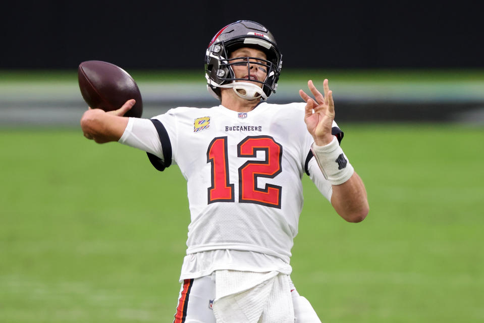 Tom Brady is having a fine season with the Buccaneers. (Photo by Jamie Squire/Getty Images)