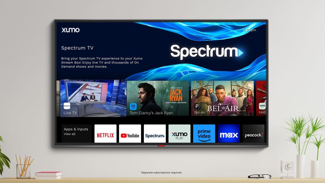 The interface of the new Xumo Stream Box on Charter’s Spectrum system. The Xumo Stream Box is a new device developed to integrate live TV and streaming apps seamlessly on one platform through Charter Spectrum. The company announced a national rollout Oct. 4, 2023.