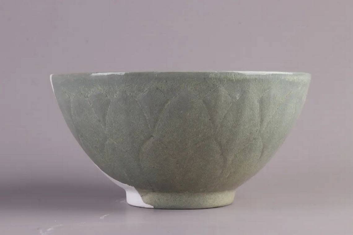 One of the porcelain bowls found at the site.