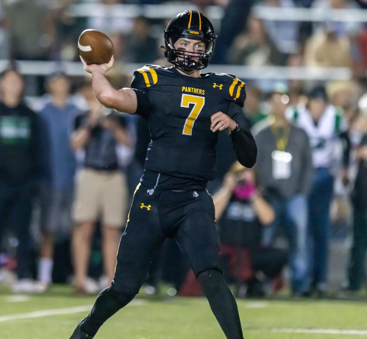 Sophomore Brady Smigiel is likely to hold most, if not all, of Newbury Park High and Ventura County passing records by the time he's done with his high school career.