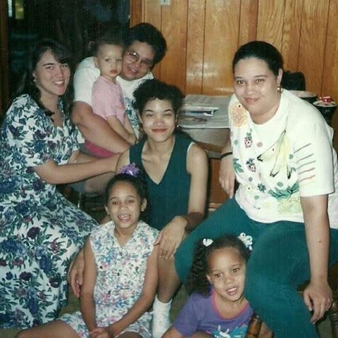 <p>Brittney Griner/Instagram</p> Brittney Griner as a child with her family.