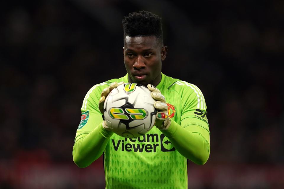 Andre Onana has been under scrutiny after a run of high-profile mistakes (PA Wire)