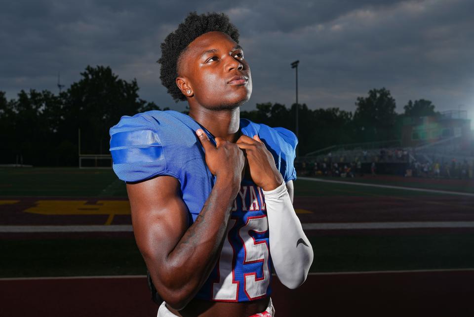 Hamilton Southeastern's Mason Alexander poses for a photo Wednesday, July 26, 2023, at Brebeuf Jesuit Preparatory School in Indianapolis.  