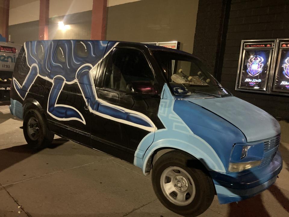 Have you seen this Blue Beetle themed van around El Paso? It's part of the fun fandom taking place in advance of the first movie to focus on a Latino superhero.