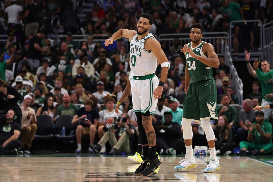 Jayson Tatum (46 points) and Giannis Antetokounmpo (44 points) put on a show in Game 6.