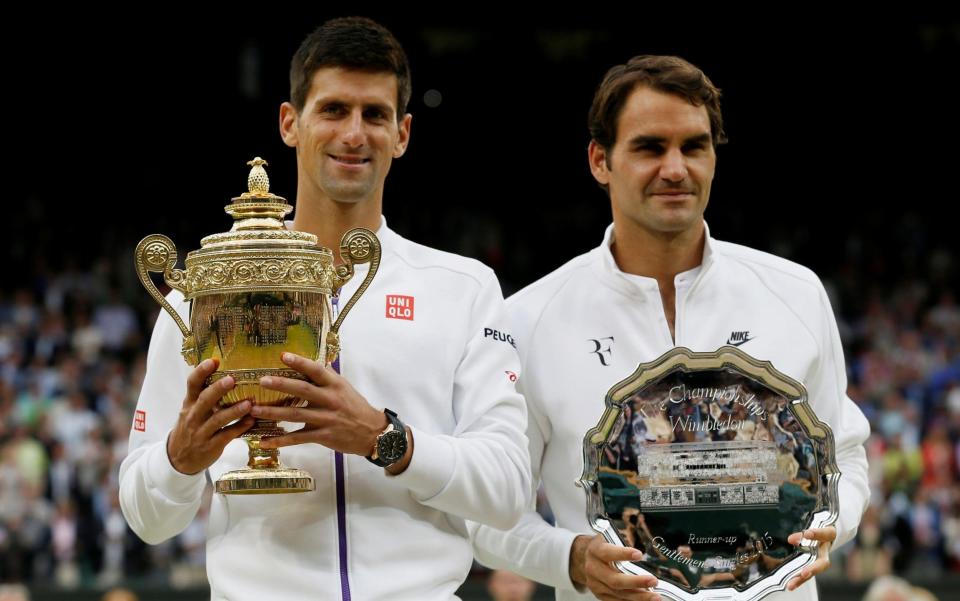 Novak Djokovic faces Roger Federer in Sunday's Wimbledon final four years after the pair last faced each other on Centre Court.  - REUTERS