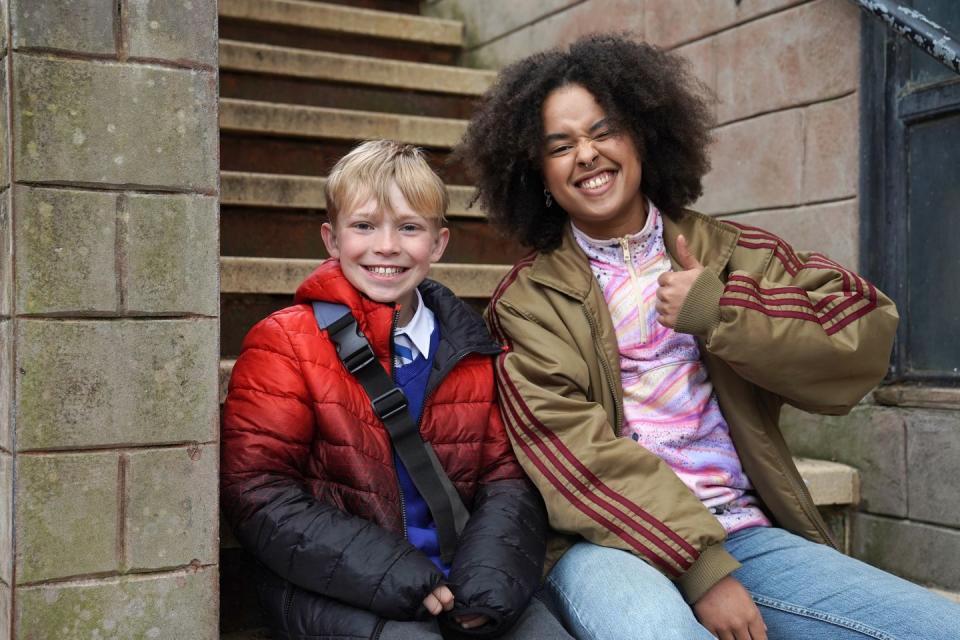 noah holdsworth as oscar and tylan grant as brooke in hollyoaks