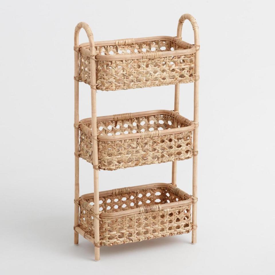 Trendy Rattan Storage Tower