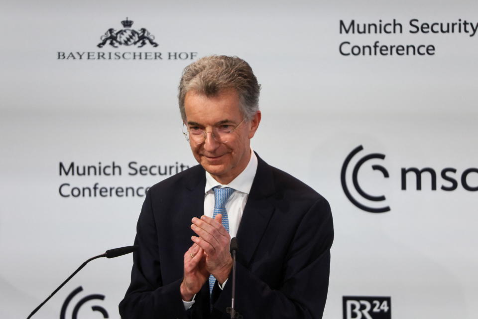 Munich Security Conference Chairman Christoph Heusgen holds an opening speech during the Munich Security Conference, in Munich, Germany February 17, 2023. REUTERS/Wolfgang Rattay