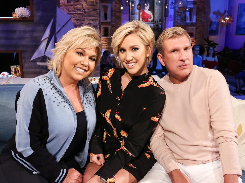 Julie Chrisley, Savannah Chrisley, and Todd Chrisley