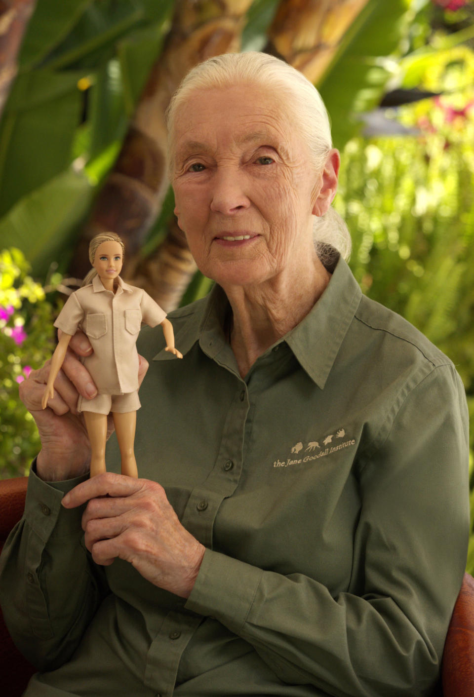 On World Chimpanzee Day on July 14, Mattel released a Dr. Jane Goodall doll as part of its Barbie Inspiring Women Doll series. - Credit: Courtesy of the Jane Goodall Institute