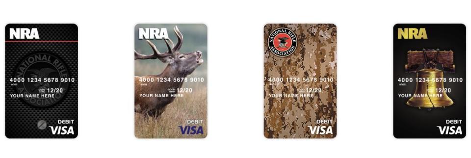 NRA members can get Visa&nbsp;cards sporting the&nbsp;gun group's brand. (Photo: National Rifle Association)