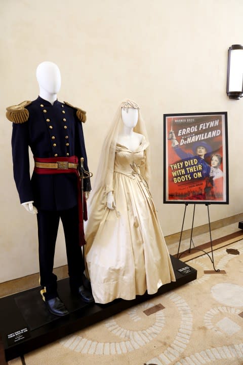 Costumes are displayed as Warner Bros. Studio Tour Hollywood and Turner Classic Movies launch new TCM Classic Films Tour at Warner Bros. Studios on April 16, 2024 in Burbank, California. (Photo by Tommaso Boddi/Getty Images for Warner Bros. Studio Tour Hollywood)