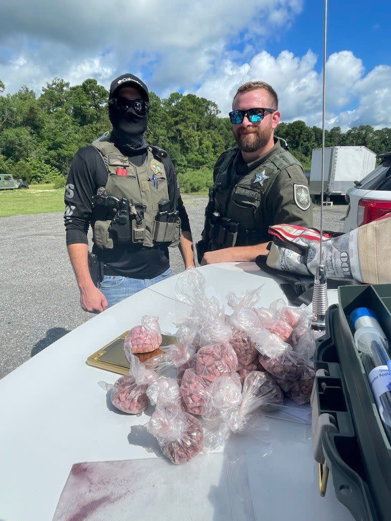 Putnam County Sheriff's Office seizes bags of ecstasy.