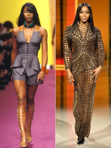 Getty (2) Naomi Campbell then and now