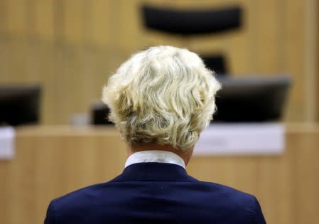 Dutch anti-Islam politician Geert Wilders appears in court in Amsterdam