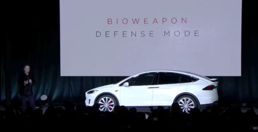 Tesla bioweapon defense mode
