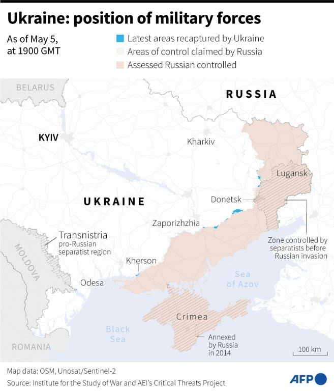 Ukraine: position of military forces (Valentin RAKOVSKY)