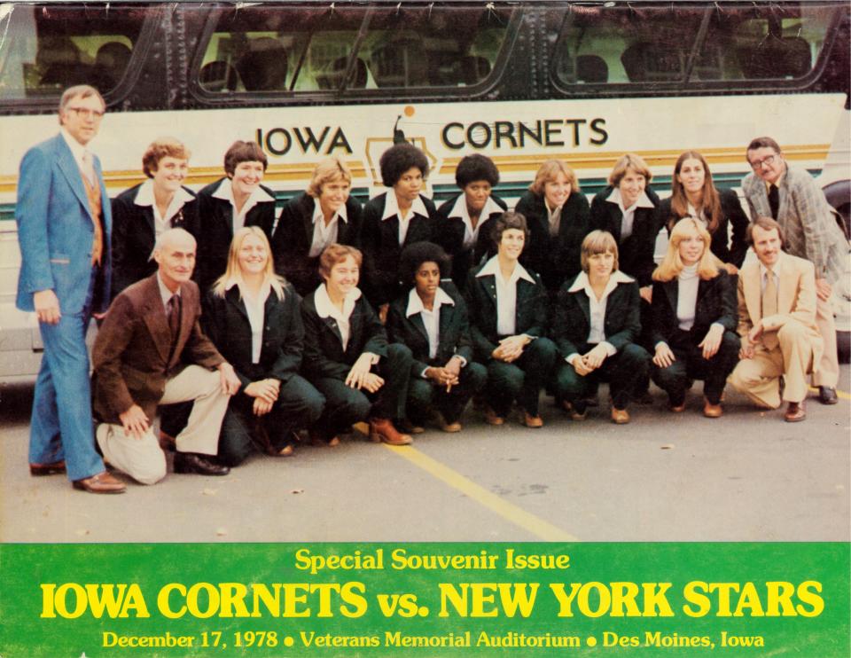 A game program for the Iowa Cornets