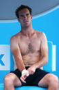 Richard Gasquet cools off.