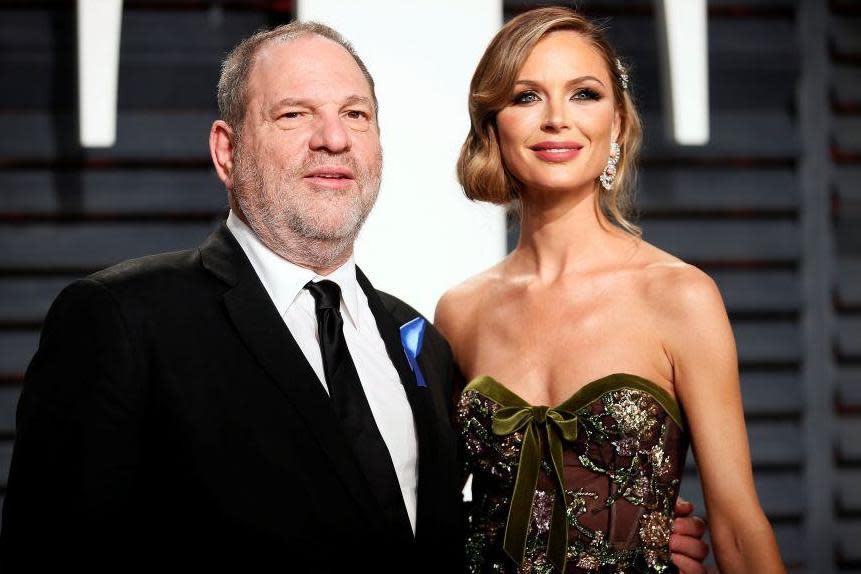 Harvey Weinstein and his wife Georgina Chapman at the 89th Academy Awards (REUTERS)