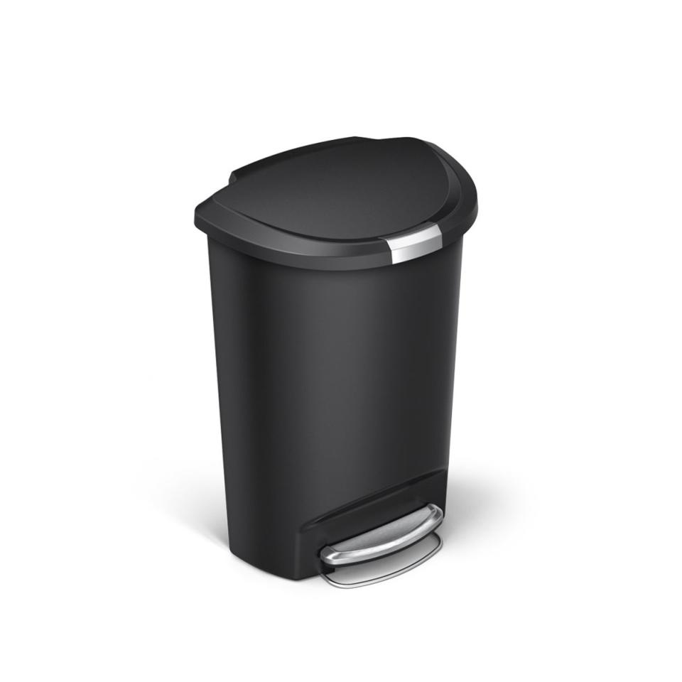 dog proof trash cans semi round step can