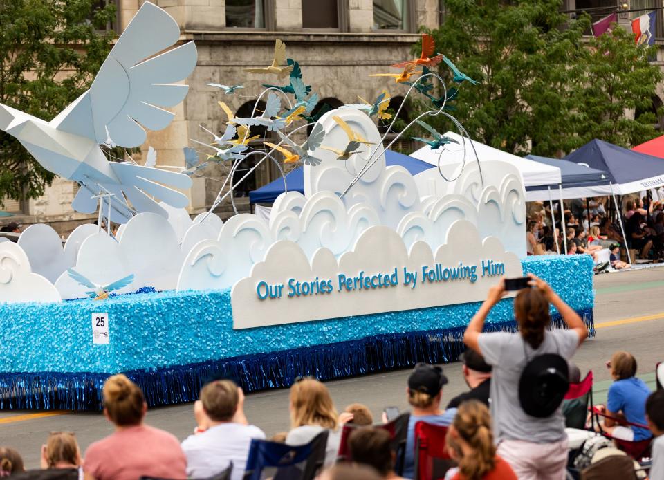 The winner of this year’s Spirt of Faith award at the annual Days of ’47 Parade in Salt Lake City on Monday, July 24, 2023. | Megan Nielsen, Deseret News