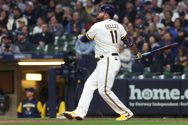 Tellez homers for 1st time in three months as Brewers beat Padres