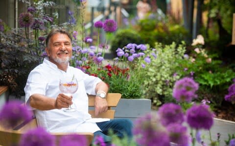 Jardin Blanc restaurant at the RHS Chelsea Flower Show - Credit: RHS&nbsp;