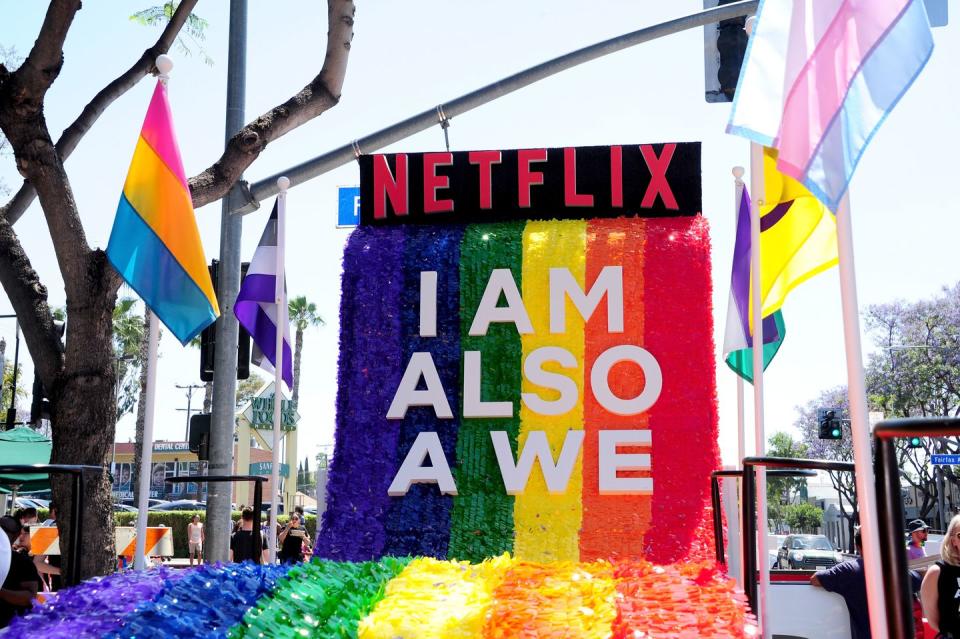 Netflix Pride float