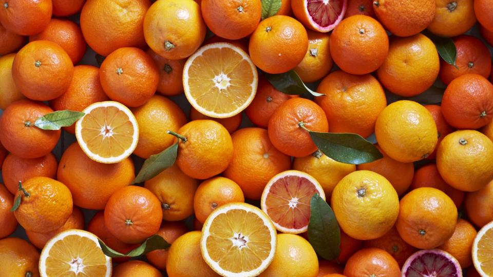 citrus fruits overhead