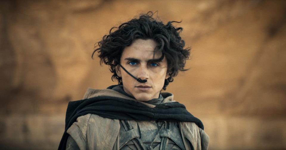 timothee chalamet as paul atreides, dune part two