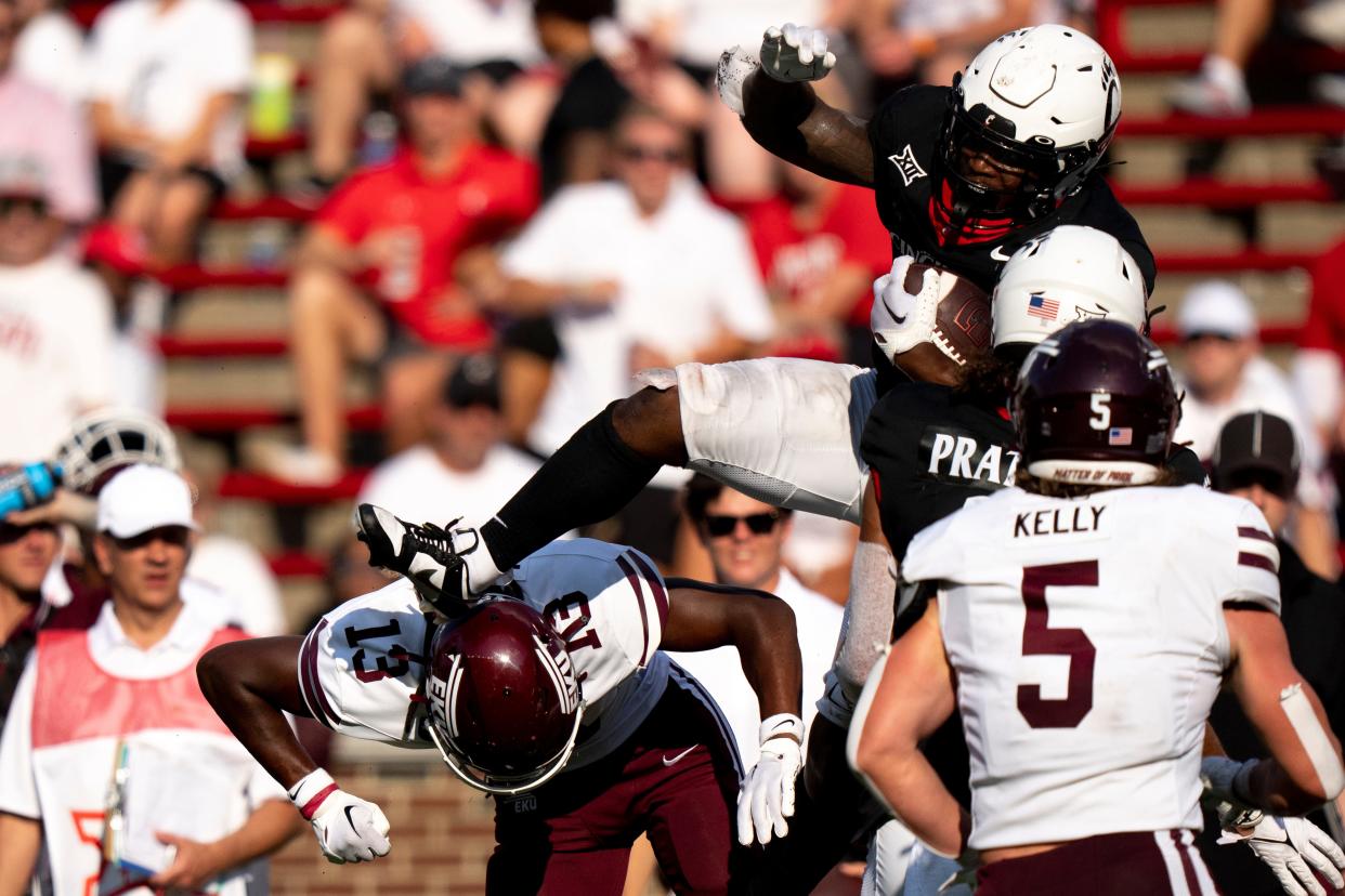 Cincinnati Bearcats running back Corey Kiner surpassed 1,000 yards last season and is one of six UC players named to the Reese's Senior Bowl Watch List.