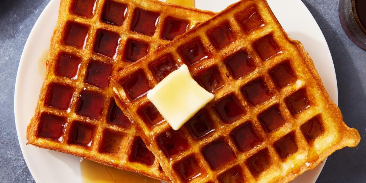 Challah french toast waffle! Giving a classic a twist by using the