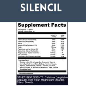 Let us take a closer look at Silencil’s ingredients and their effects on the human body without further ado!