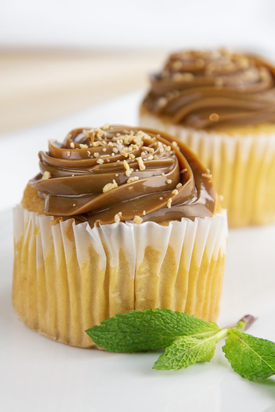 Jumbo Apple Cider Cupcake Caramel Frosting