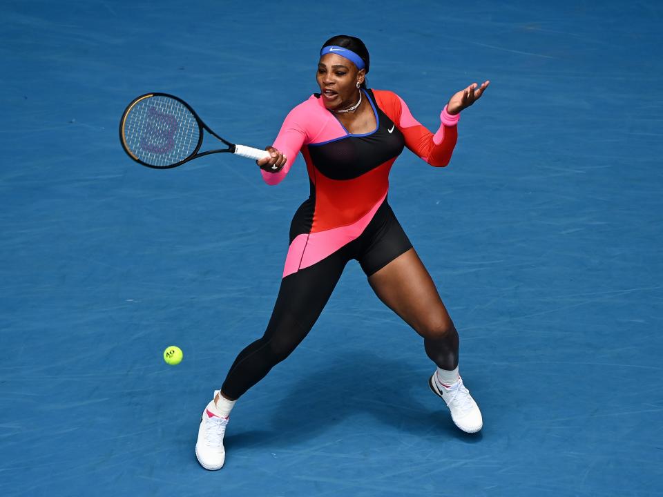 Serena Williams asymetric catsuit 5