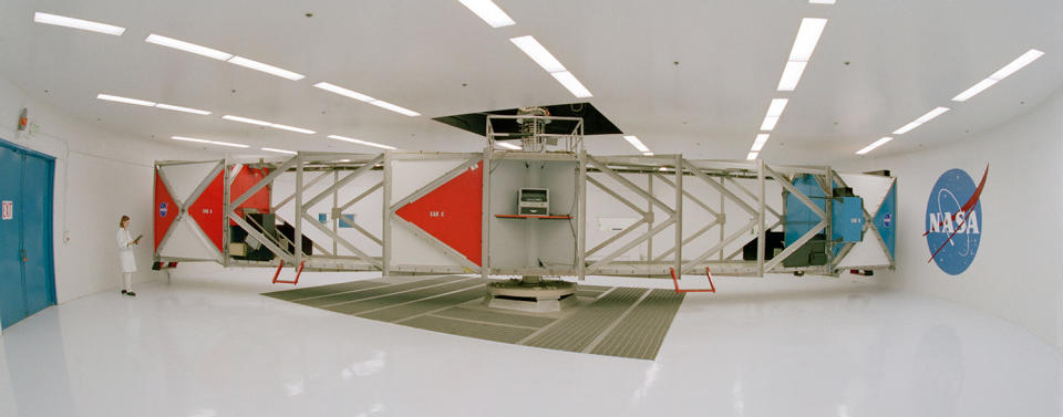 The Ames Research Center in California is home to the 20G centrifuge, which helps evaluate and study the effects of advanced gravitational forces (up to 20 times that of Earth) on astronauts.
