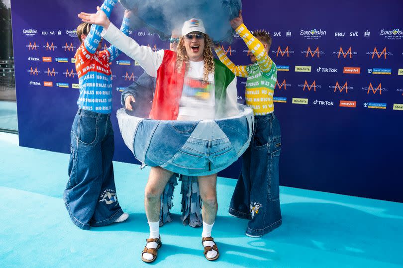Windows95man from Finland attends the 68th Eurovision Song Contest