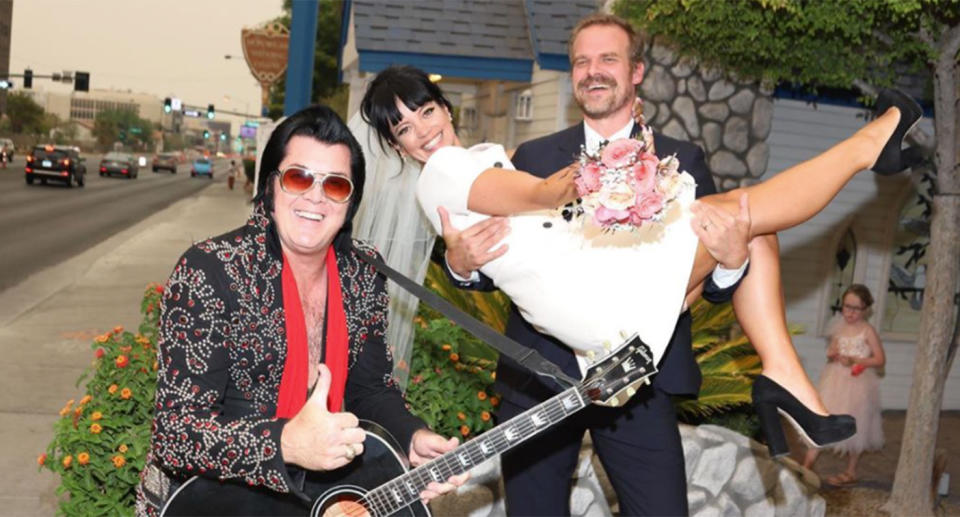 David Harbour and Lily Allen tie the knot (Instagram/DKHarbour)