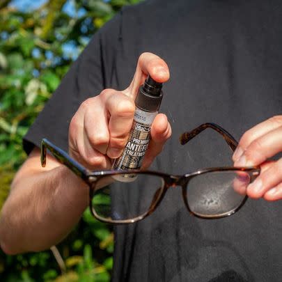 Anyone who wears glasses will appreciate this anti-fog spray, which is especially useful in the cold.