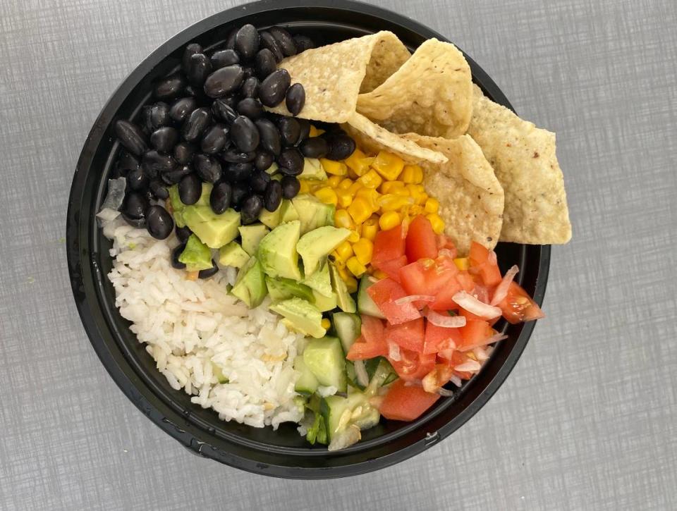 A taco bowl is among the new meal options making their debut at Exposed Vegan.