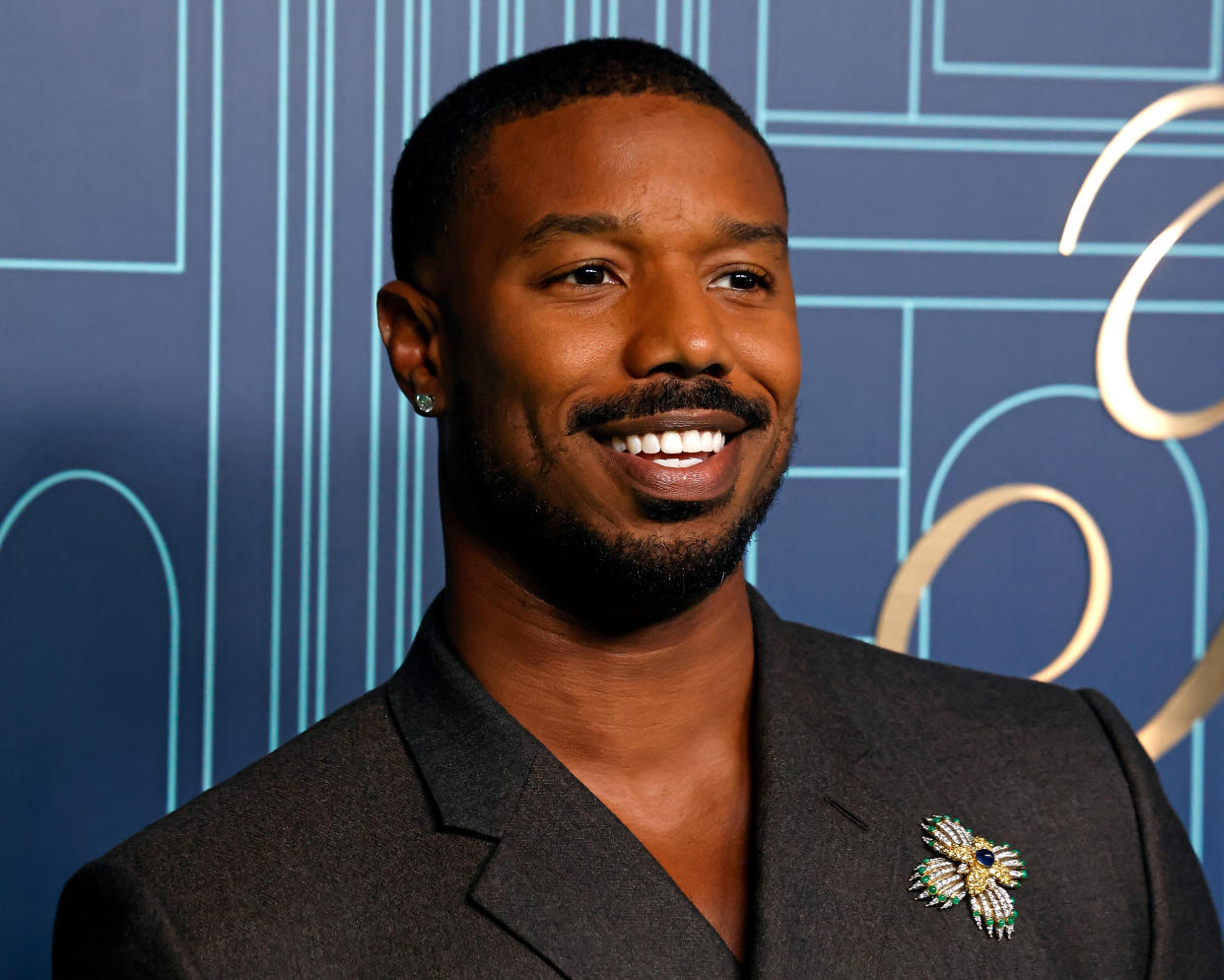 Michael B. Jordan attends the reopening of The Landmark at Tiffany & Co 5th Avenue